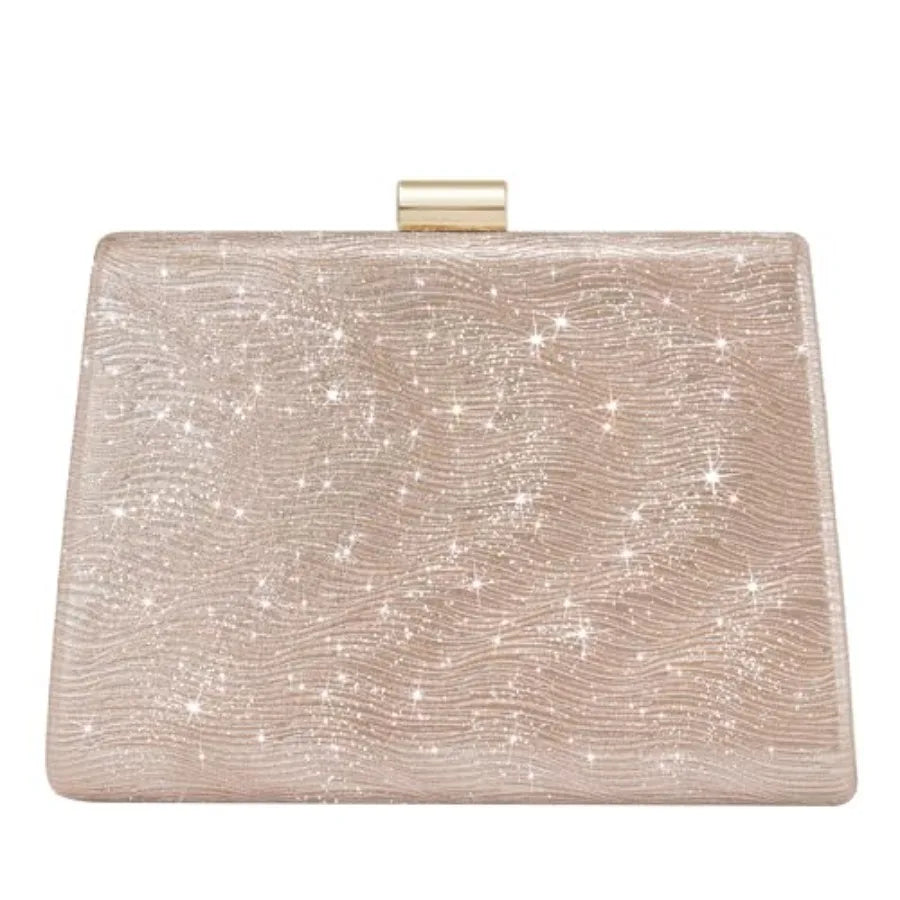 CHUNLI Clutch Purses for Women Sparkly Evening Bag with Detachable Chain for Weddings Proms Formal and Parties