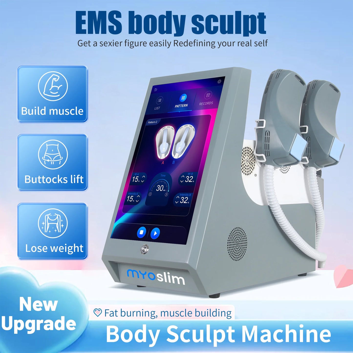 Professional EMSZERO Sculpting NEO RF Machine EMS Body Slimming HI-EMT PRO Muscle Stimulation Fat Removal