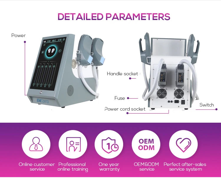 Professional EMSZERO Sculpting NEO RF Machine EMS Body Slimming HI-EMT PRO Muscle Stimulation Fat Removal
