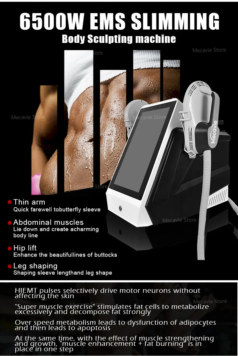 Fat Removal Neo Portable Electromagnetic Body Slimming Muscle Stimulate Body Slimming Build Muscle EMS Machine Mecavie