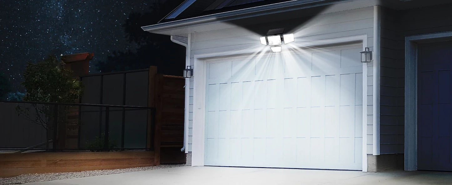 2 Pack Outdoor Solar Lights - IP65 Waterproof, 3000LM 188 LED Motion Sensor Light Solar Light for Backyard, Patio, Porch