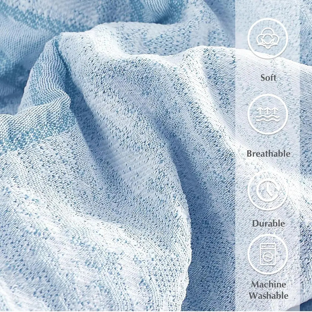 7-Piece Bowknot Bedding Set for Girls - Queen Size with Sheets, Pillowcases & Shams, All Season Comforter