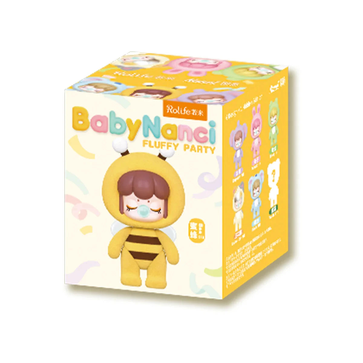 ROBOTIME Rolife BabyNanci Fluffy Party Blind Box Poseable Figure with Mini Friend Rotatable Head Limbs Christmas Gift for Girls