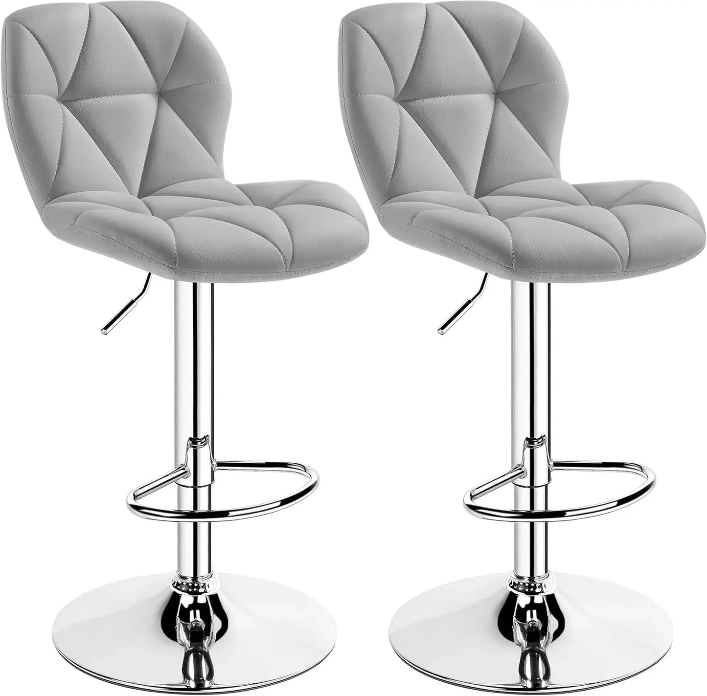 Height Adjustable Swivel Barstools PU Leather Counter Stools with Backrest for Home Bar Kitchen Tall Chairs Customized