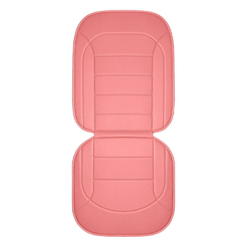Car Front Seat Cushion  Leather Integrated Seat Cover All Seasons Universal  Fits Most Cars（18*40inch）