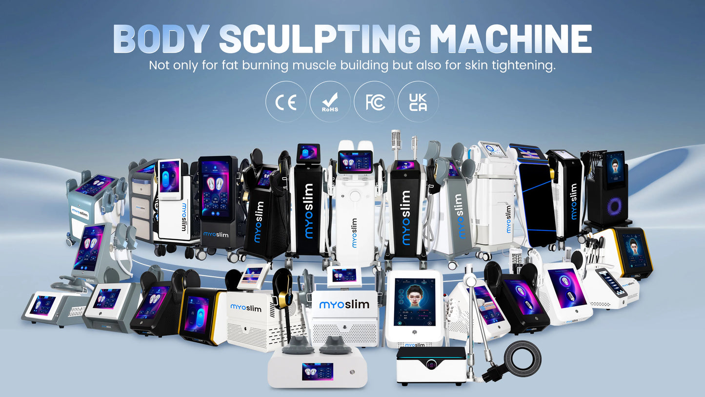 New Myoslim Body Sculpt Machine Sculpting Electromagnetic Stimulate Body Slimming Machines Muscle Build