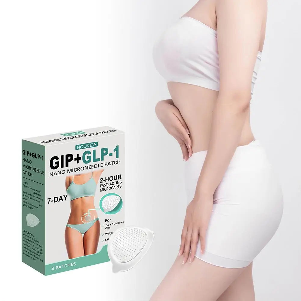 Nano Micro Needle Plasters, GLP GLP-1 Microneedle Plasters, Firming Line Improvement Skin Care Patch (4pcs/1box)