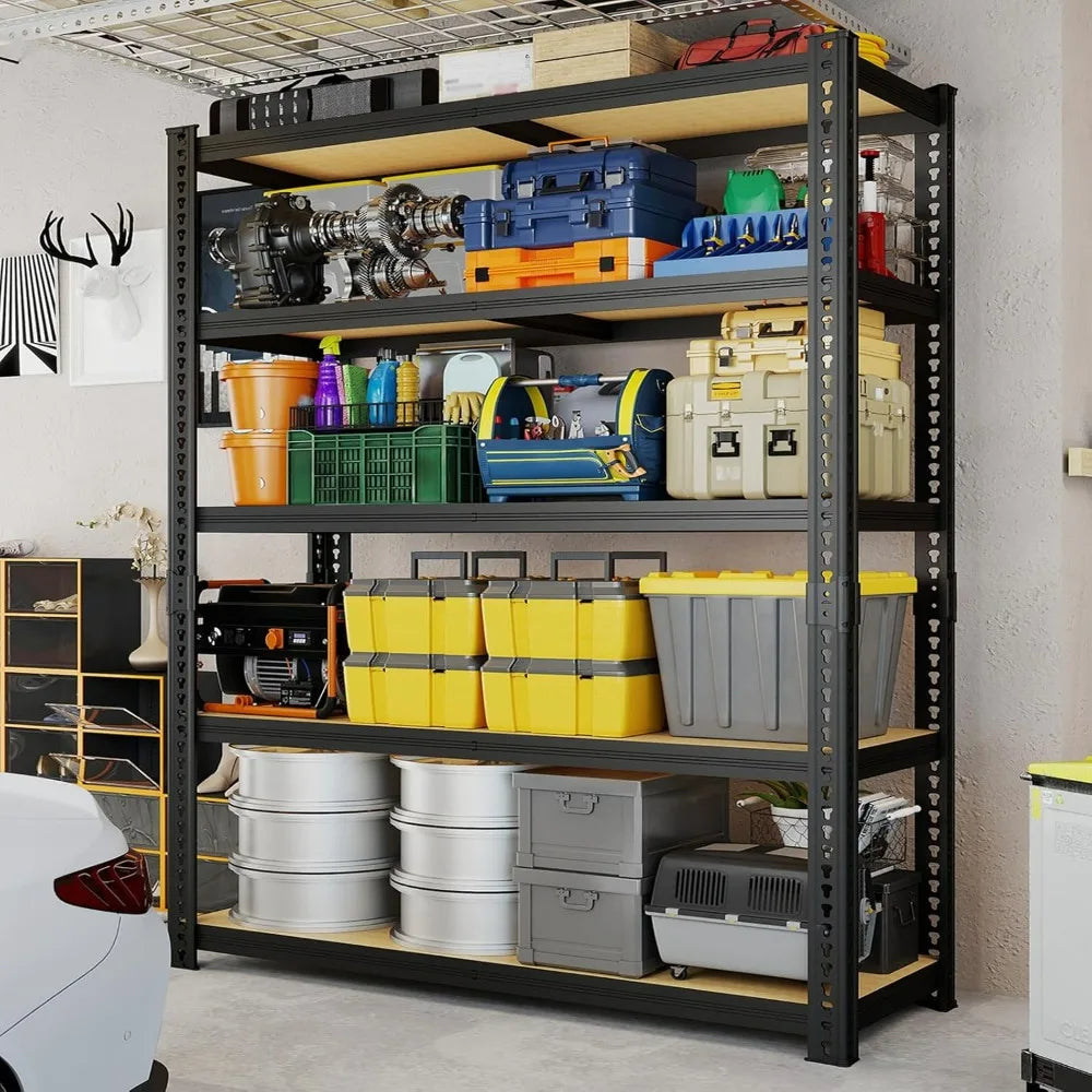 78'' H Heavy Duty Garage Storage Shelves 2200 LBS Metal Shelving Units Adjustable Storage Rack for Basement Warehouse Pantry Clo