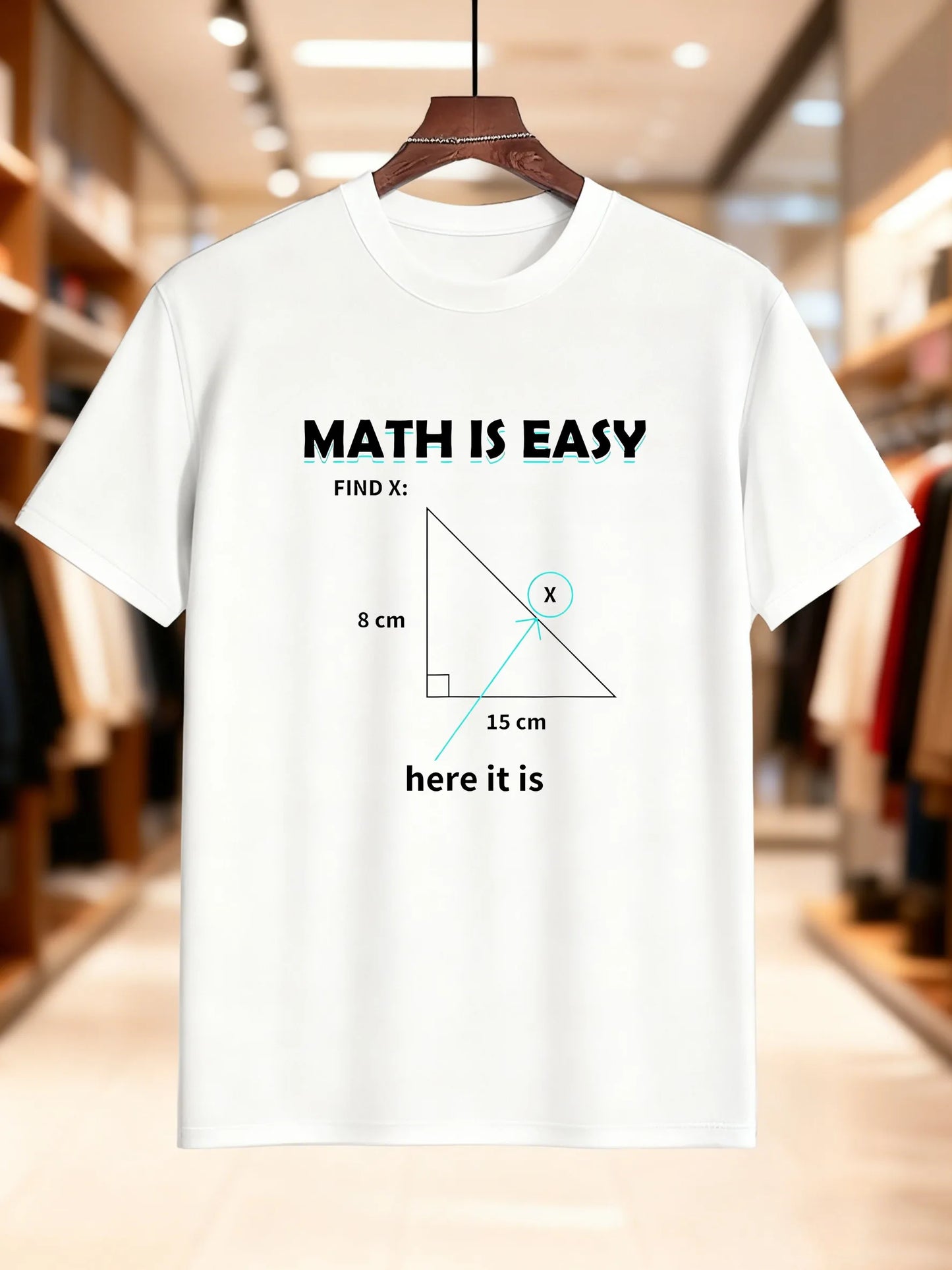 2025 New Model Fashionable and Innovative Men's T-Shirt Math Is Easy New Arrival Fashion Heavyweight