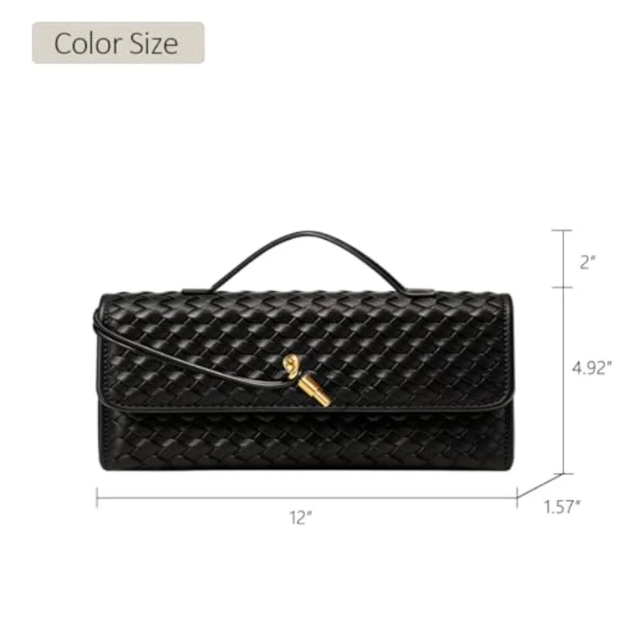 BaiYouDa Evening Clutch Purse for Women Casual Fashion Satchel Shoulder Handbag Vegan Leather Crossbody Bags