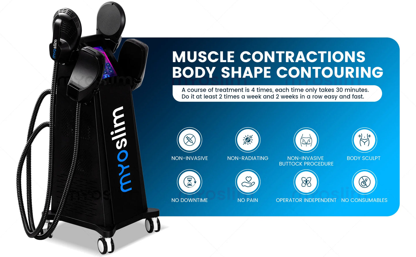 Professional EMS RF Body Sculpting Machine 15 Tesla 6500W Muscle Building Fat Burning Slimming Equipment