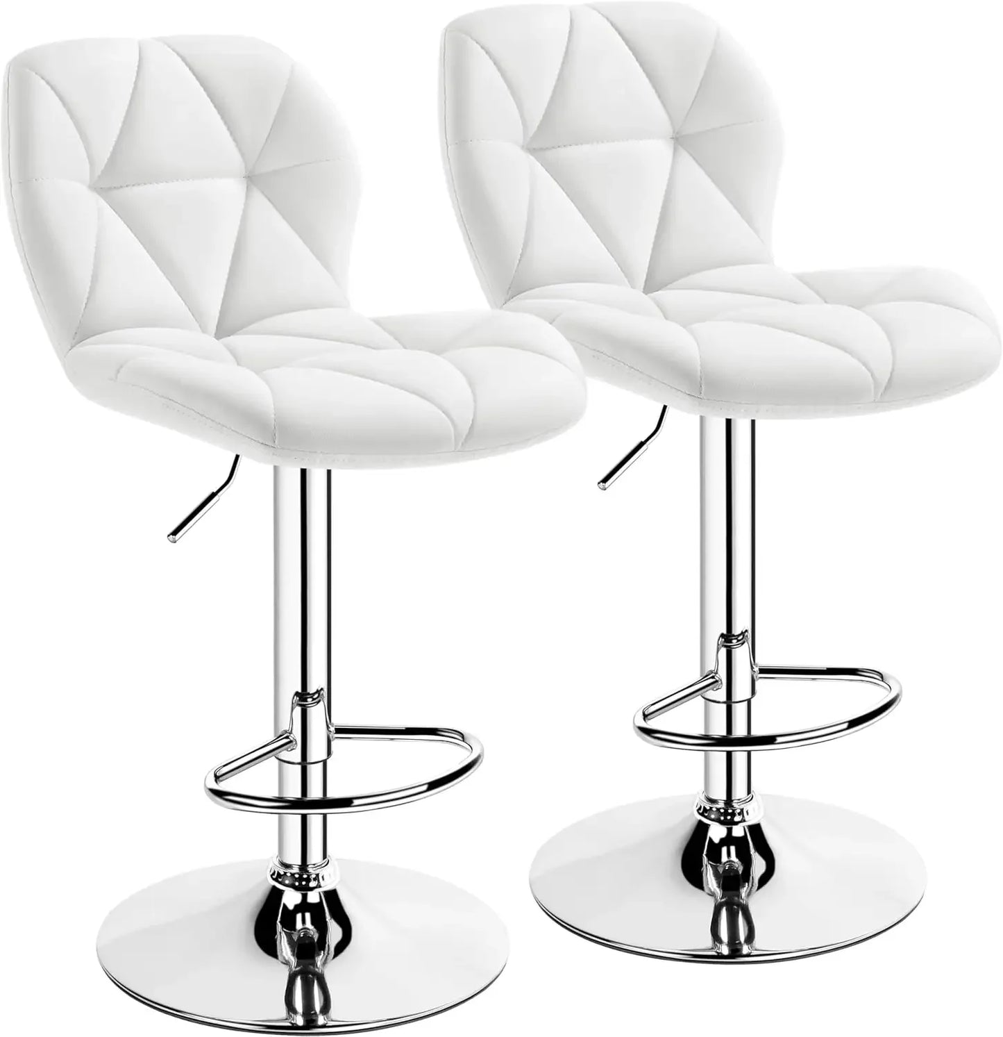 Height Adjustable Swivel Barstools PU Leather Counter Stools with Backrest for Home Bar Kitchen Tall Chairs Customized