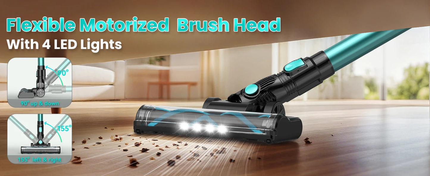 Vastorm N3T Cordless Vacuum Cleaner 20Kpa Ultra Lightweight 6 in 1 Stick Vacuum Up to 40min Runtime for Home Pet Hair Hard Floor