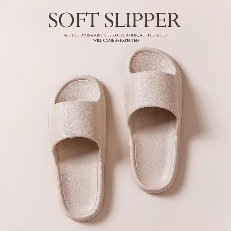EVA Men Sandals Flip Flops Man Slippers Solid Color Simple Non-slip Soft Sole Comfortable Shower Slippers Outdoor Couple Shoes