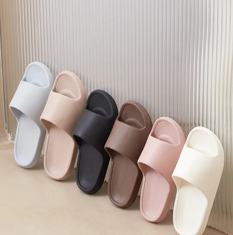 EVA Men Sandals Flip Flops Man Slippers Solid Color Simple Non-slip Soft Sole Comfortable Shower Slippers Outdoor Couple Shoes