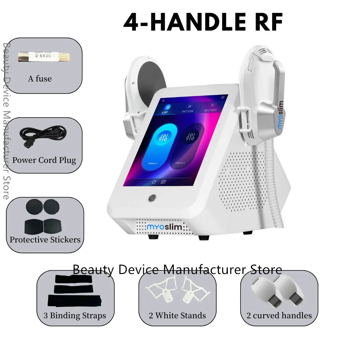MYOslim 6500W 15Tesla 200HZ Electromagnetic EMS Body Sculpting Machine Muscle Toning Abdomen Buttocks Thighs Salon Home Use