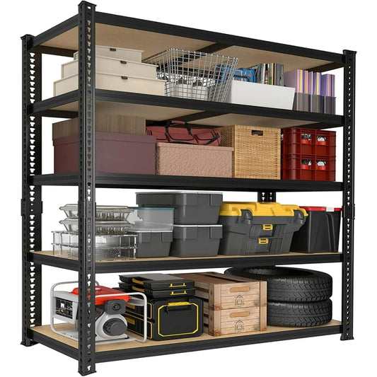 78'' H Heavy Duty Garage Storage Shelves 2200 LBS Metal Shelving Units Adjustable Storage Rack for Basement Warehouse Pantry Clo