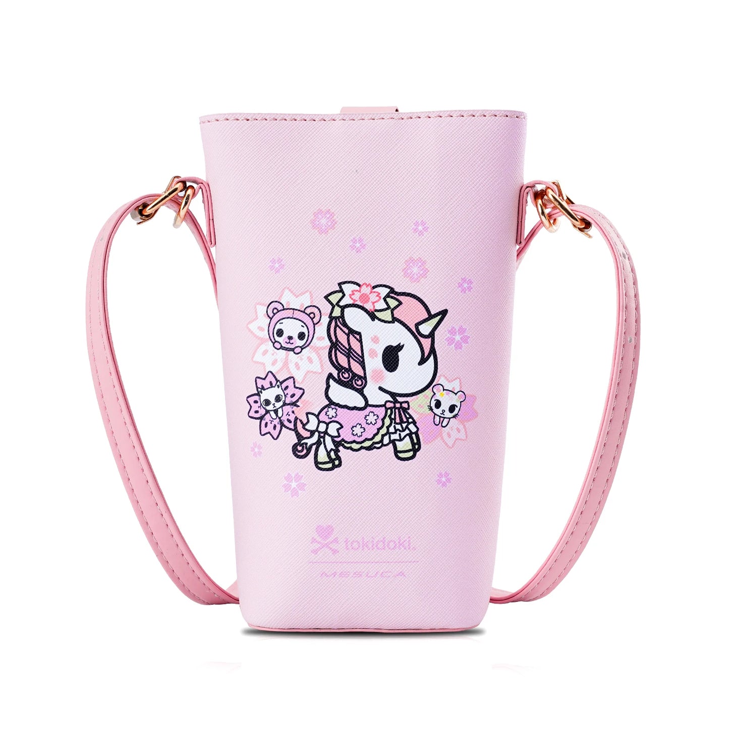 Tokidoki Official Licensed PU Leather Crossbody Bag with Adjustable Strap Unicorno Phone Bag Shoulder Bag Coin Purses for Women