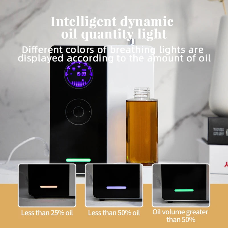 500m³ Hotel Aroma Essential Oil Diffuser Multi Segment Timing Air Freshener Room Fragrance Office Perfume Purifier Scent Machine