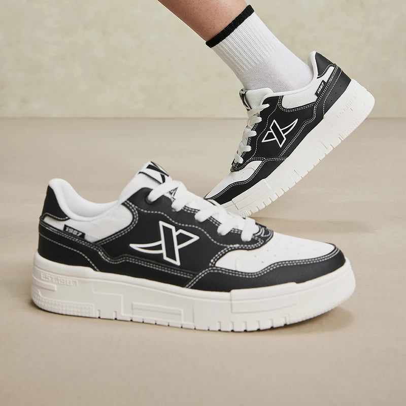 Xtep Skateboarding Shoes For Women  Summer Comfortable Skate Shoes Breathable Outdoor Trekking Support Sneakers 876318310030