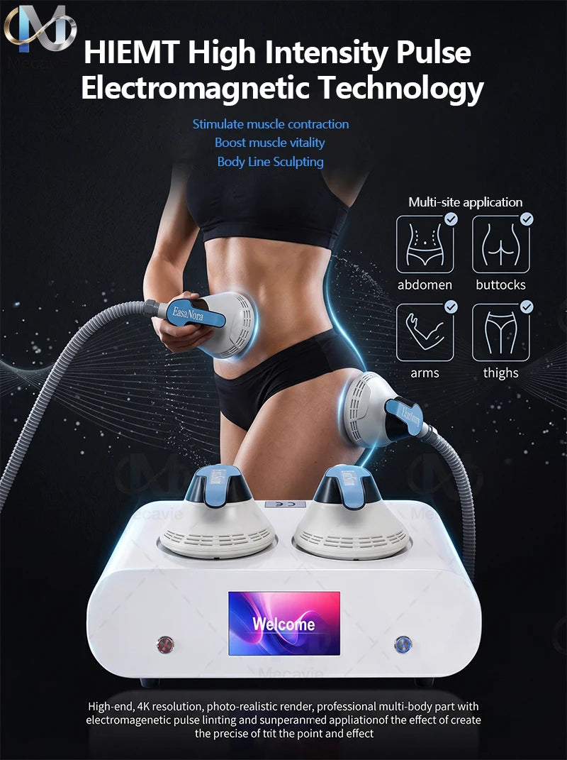 Non-invasive EMS Professional Body Shaping Machine 200Hz 15T Muscle Stimulation Fat Burning Slimming Tool for Home Use Choose