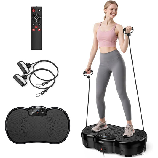 Vibration Plate Exercise Machine Whole Body Weight Loss Vibrator 120 Speed Levels Calorie Tracking Workout Power Fitness Plate