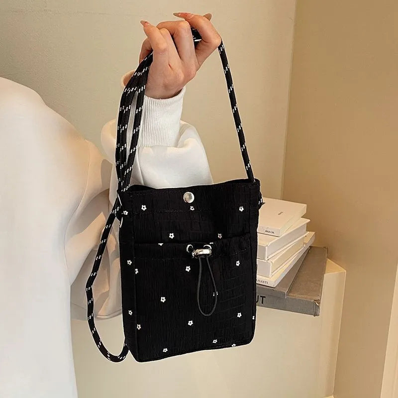 New Sweet Korean Sle Girls Folded Slant Crossbody Bag 2026 Summer Version Versatile Single oulder Mobile Phone Bag for Women
