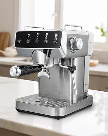 Expresso Coffee Machines With Touchscreen 20 Bar Professional Espresso Maker With Milk Frother & Hot Water, Stainless Steel Coff