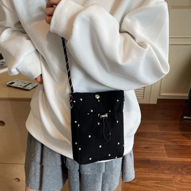 New Sweet Korean Sle Girls Folded Slant Crossbody Bag 2026 Summer Version Versatile Single oulder Mobile Phone Bag for Women
