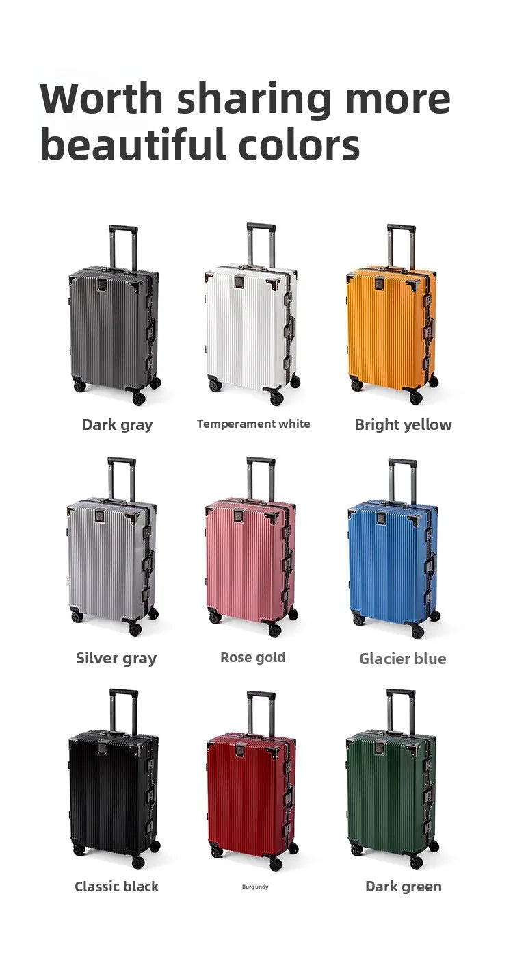 2-Pieces set luggage,20+26 inches in size,a hard-shell suitcase with 108 rivets, , featuring silent all-terrain wheels, a cup holde