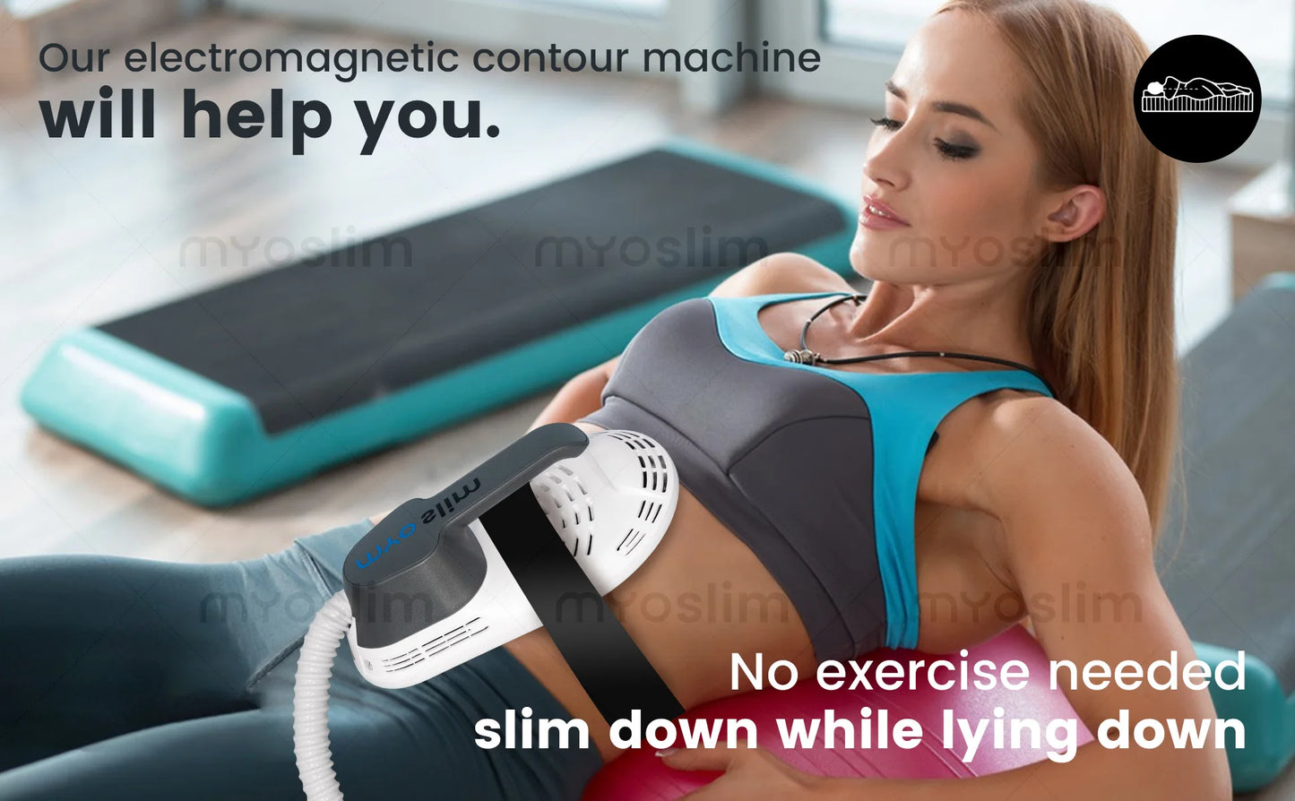 Myoslim Neo Portable EMS Machine Electromagnetic Body Slimming Muscle Stimulate Fat Removal Build Muscle.