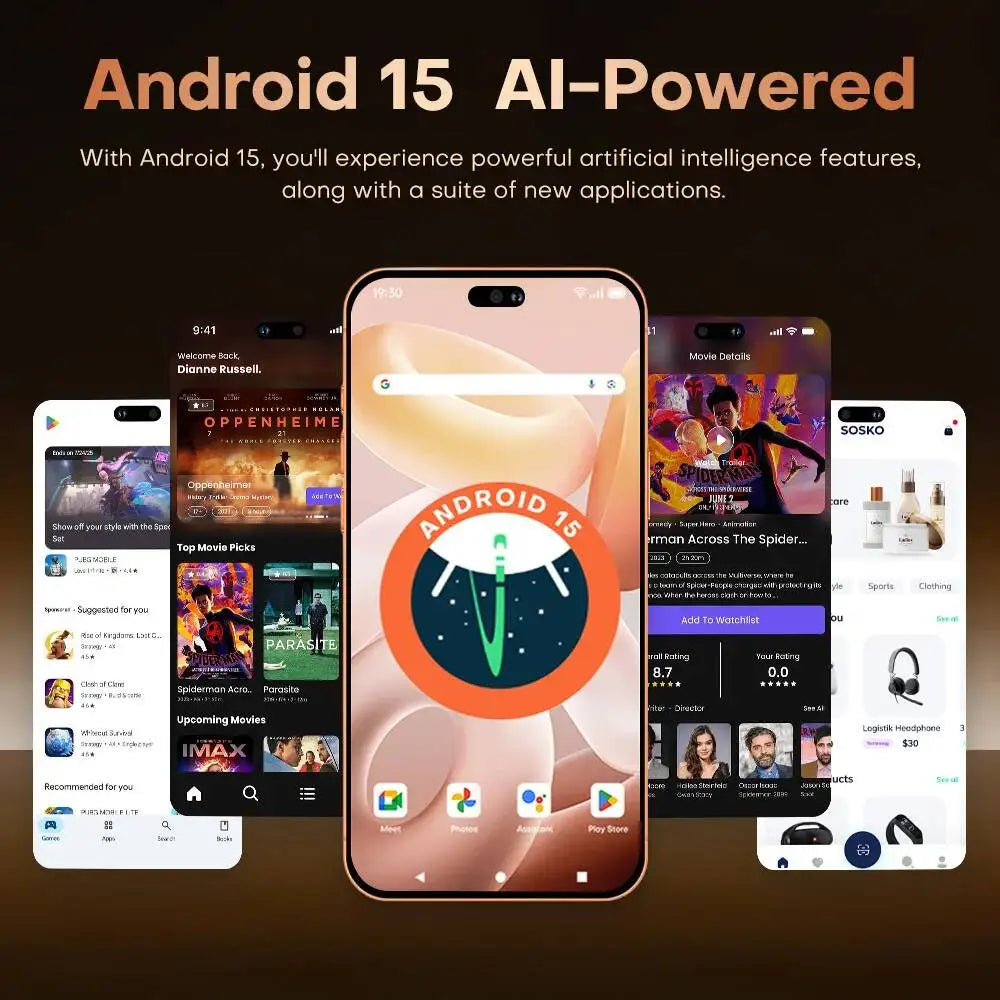 HOT New i17 Pro Max 8000mAh Battery 7.3HD 5G Dual Card Global Edition Original Cheap Smart Android Facial Recognition Function