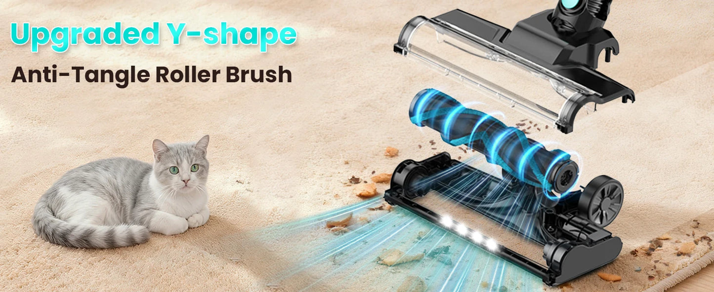 Vastorm N3T Cordless Vacuum Cleaner 20Kpa Ultra Lightweight 6 in 1 Stick Vacuum Up to 40min Runtime for Home Pet Hair Hard Floor