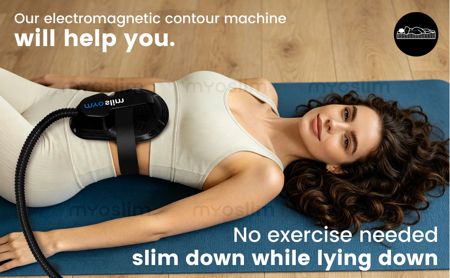 MYOslim 6500W 15Tesla 200HZ Electromagnetic EMS Body Sculpting Machine Muscle Toning Abdomen Buttocks Thighs Salon Home Use