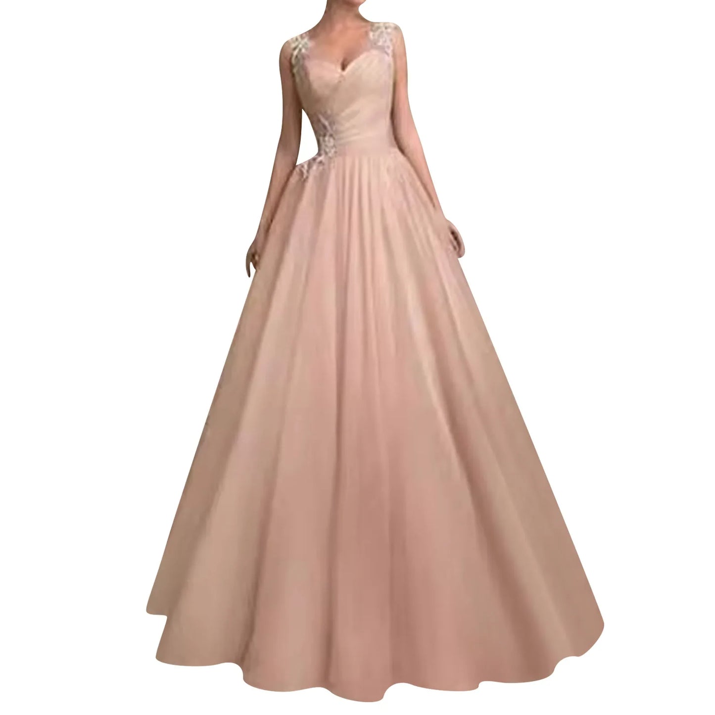Elegant Dresses For Women  Women'S Elegant Evening For Wedding Lace Chiffon High Low Dress Woman Clothing