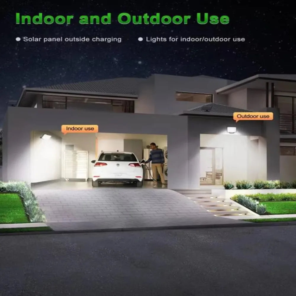SZRSTH IP65 Waterproof Solar Outdoor Light-LED Motion Sensor Light with Remote Control Waterproof Security Flood Light for Porch