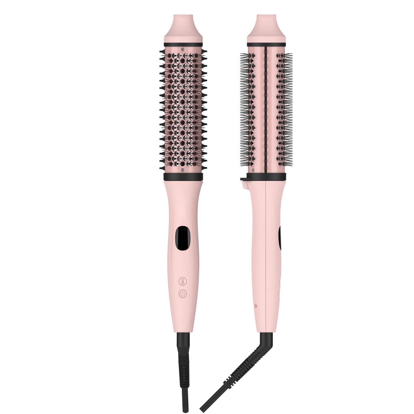 Hair Curler Ceramic Straightener Curling Hair Styling Brush Anti-Scald Thermal Brush Curl Wand Volumizing Brush Styler 100-220V