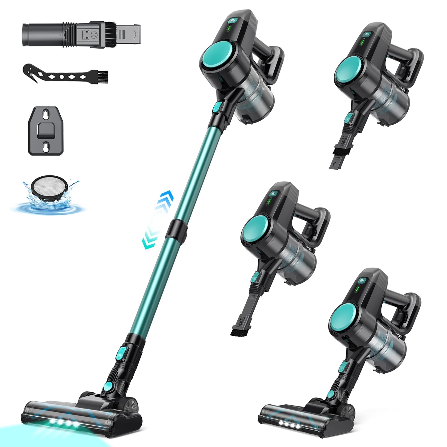 Vastorm N3T Cordless Vacuum Cleaner 20Kpa Ultra Lightweight 6 in 1 Stick Vacuum Up to 40min Runtime for Home Pet Hair Hard Floor