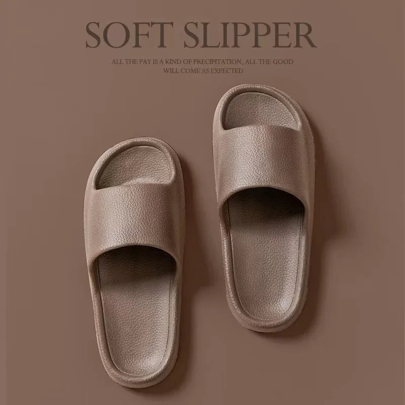 EVA Men Sandals Flip Flops Man Slippers Solid Color Simple Non-slip Soft Sole Comfortable Shower Slippers Outdoor Couple Shoes