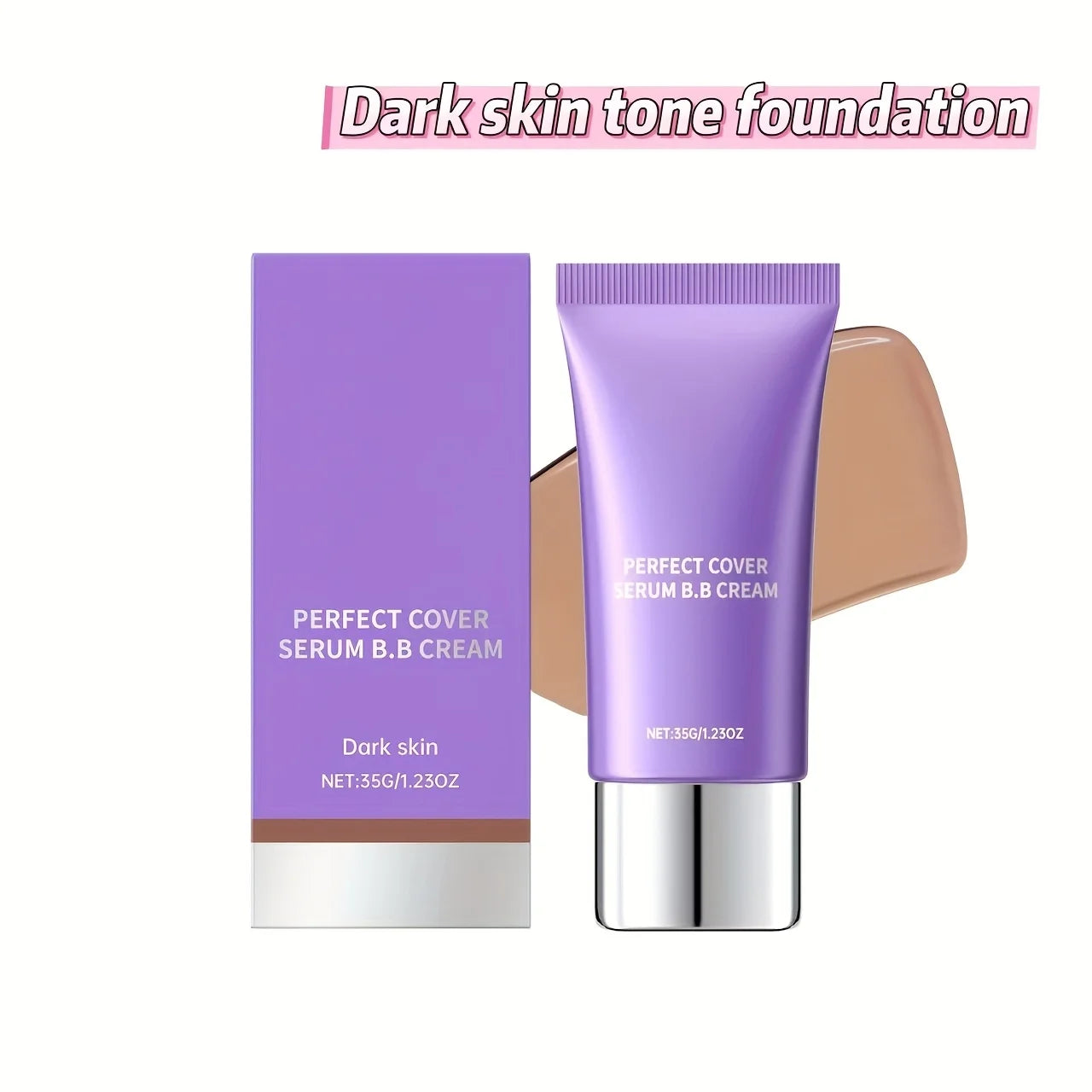 Women's Waterproof Long-Lasting BB Cream Natural Look Buildable Light Moisturizing Foundation Pore Minimizing Makeup Gift for Li