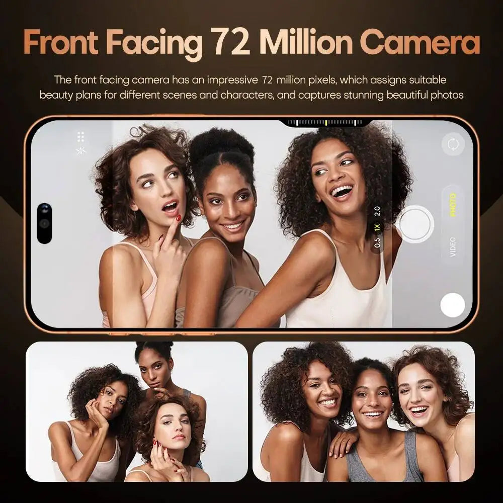 HOT New i17 Pro Max 8000mAh Battery 7.3HD 5G Dual Card Global Edition Original Cheap Smart Android Facial Recognition Function