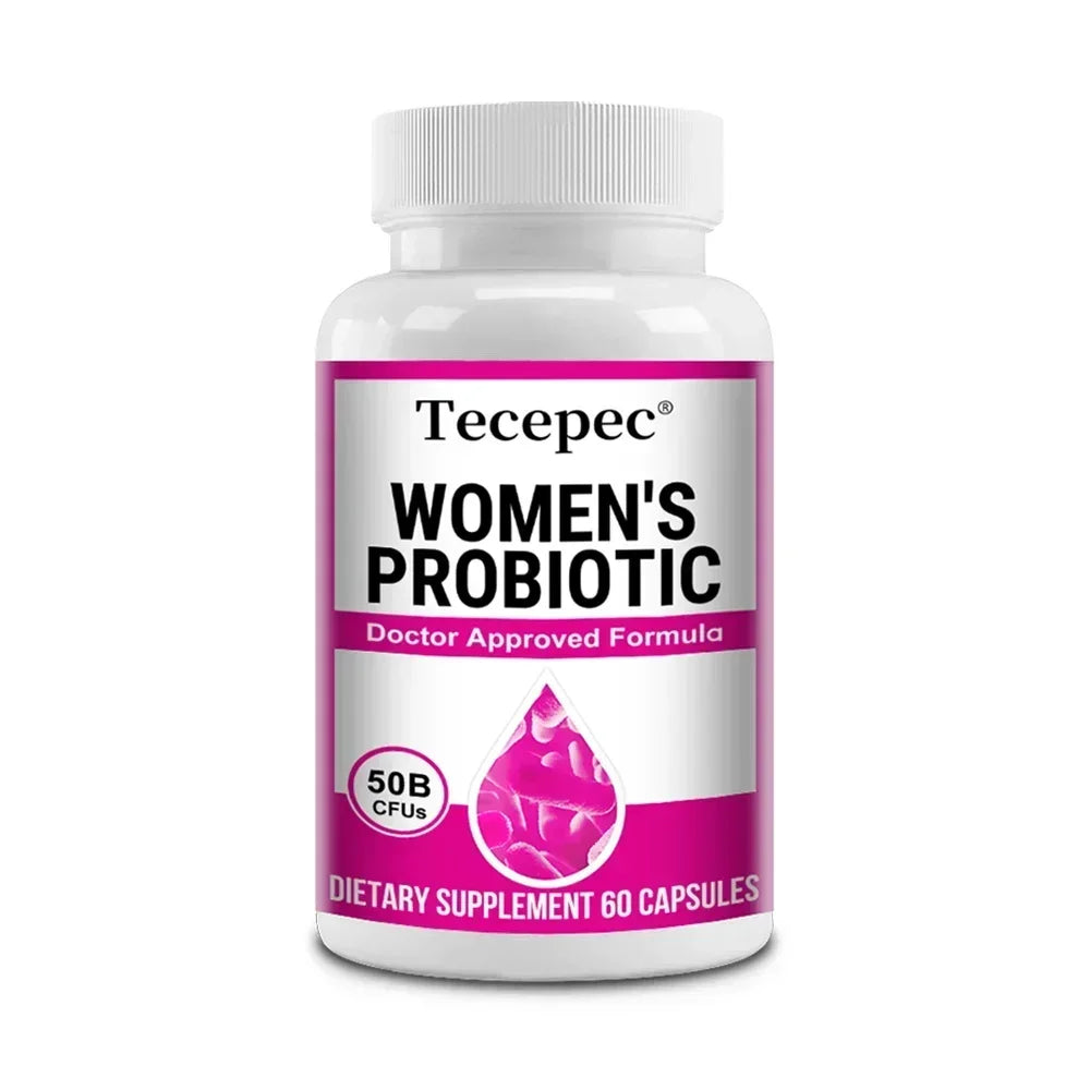 Women's Probiotic 50 Billion CFU, Cranberry Extract, Supports Digestion and Vaginal Health, Urinary Health, 120 Capsules