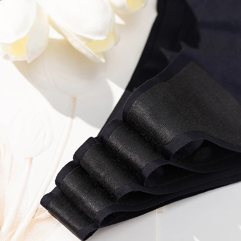 10PCS/Set Women's Panties Black Female Thongs Sexy Lingerie Breathable Underwear Sports Comfortable G-Strings Seamles Panty