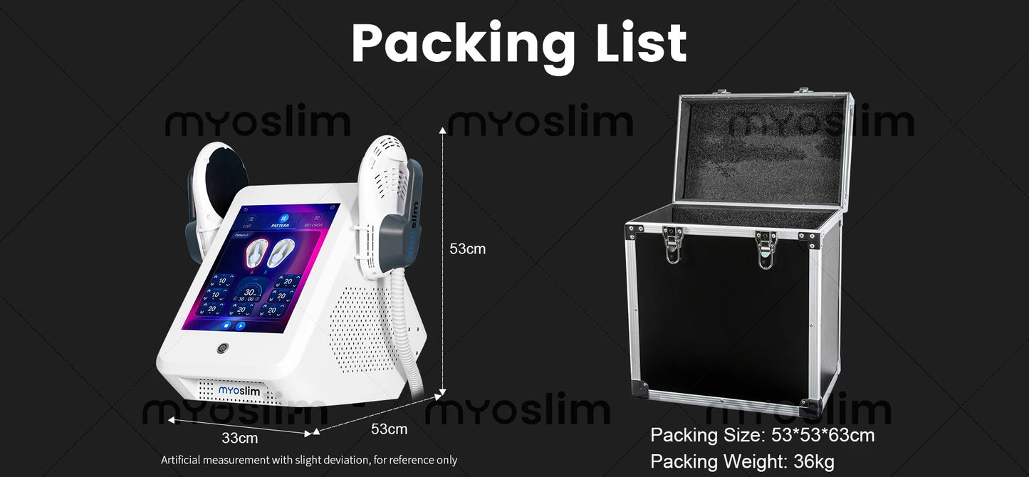 Myoslim Neo Portable EMS Machine Electromagnetic Body Slimming Muscle Stimulate Fat Removal Build Muscle.