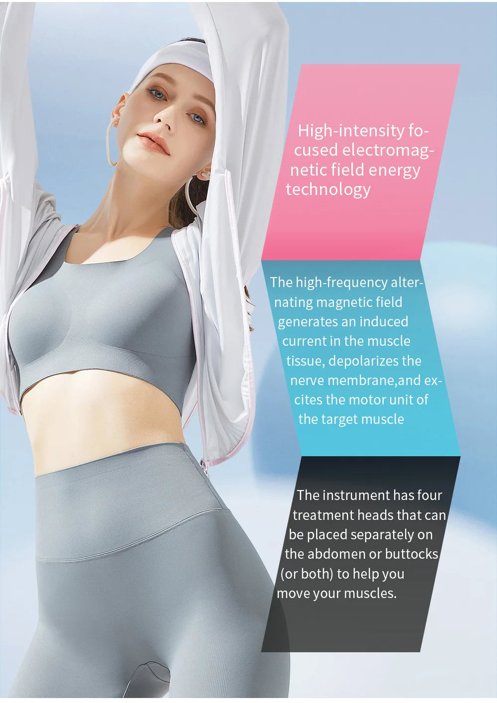 Fat Removal Neo Portable Electromagnetic Body Slimming Muscle Stimulate Body Slimming Build Muscle EMS Machine Mecavie