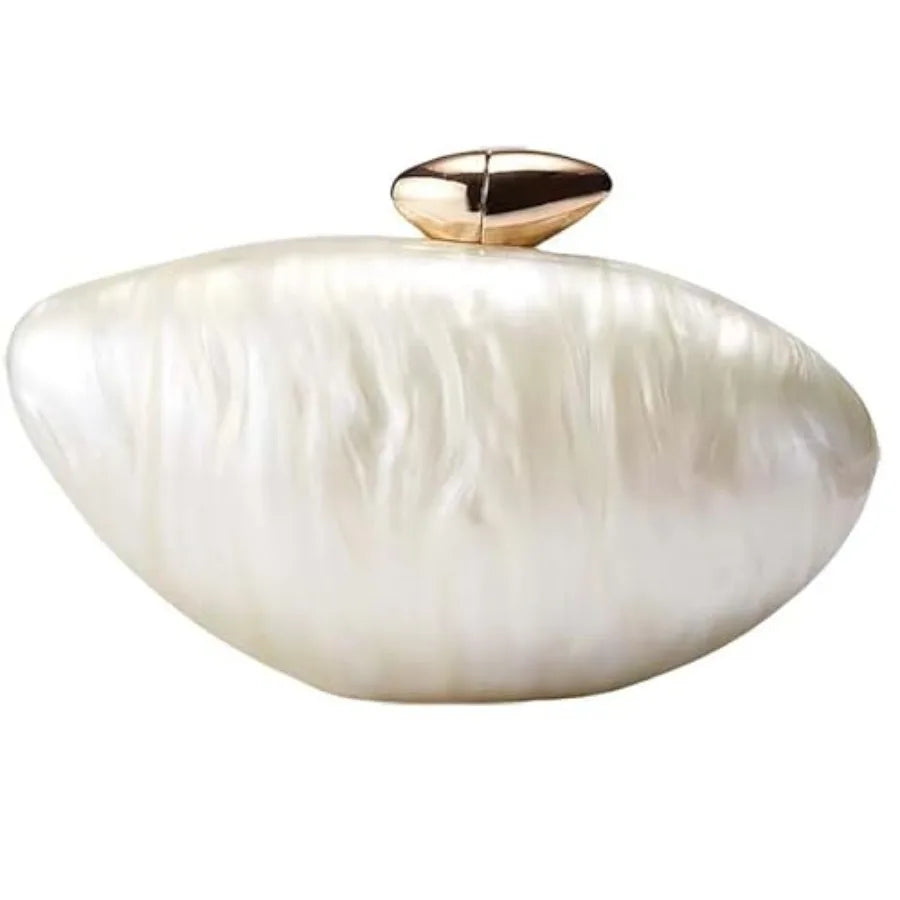 Acrylic Shell Handbag Removable Chain Crossbody Shoulder Evening Bag Clutch Purse for Women Formal Wedding Party Prom