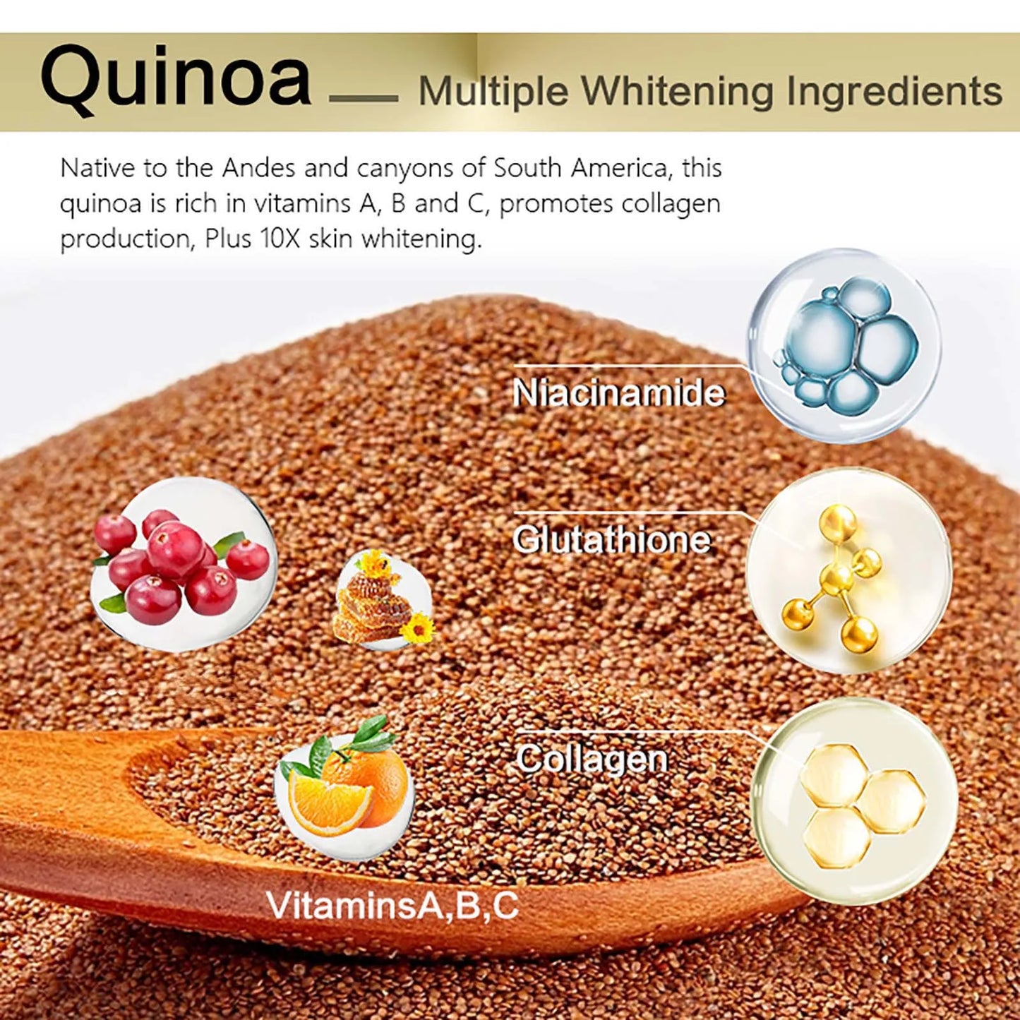 AILKE Whitening Face Cream, Reduce Dark Spots, Wrinkles, Melanin, Even Skin Tone, With Collagen, Glutathione, for All Skin Types