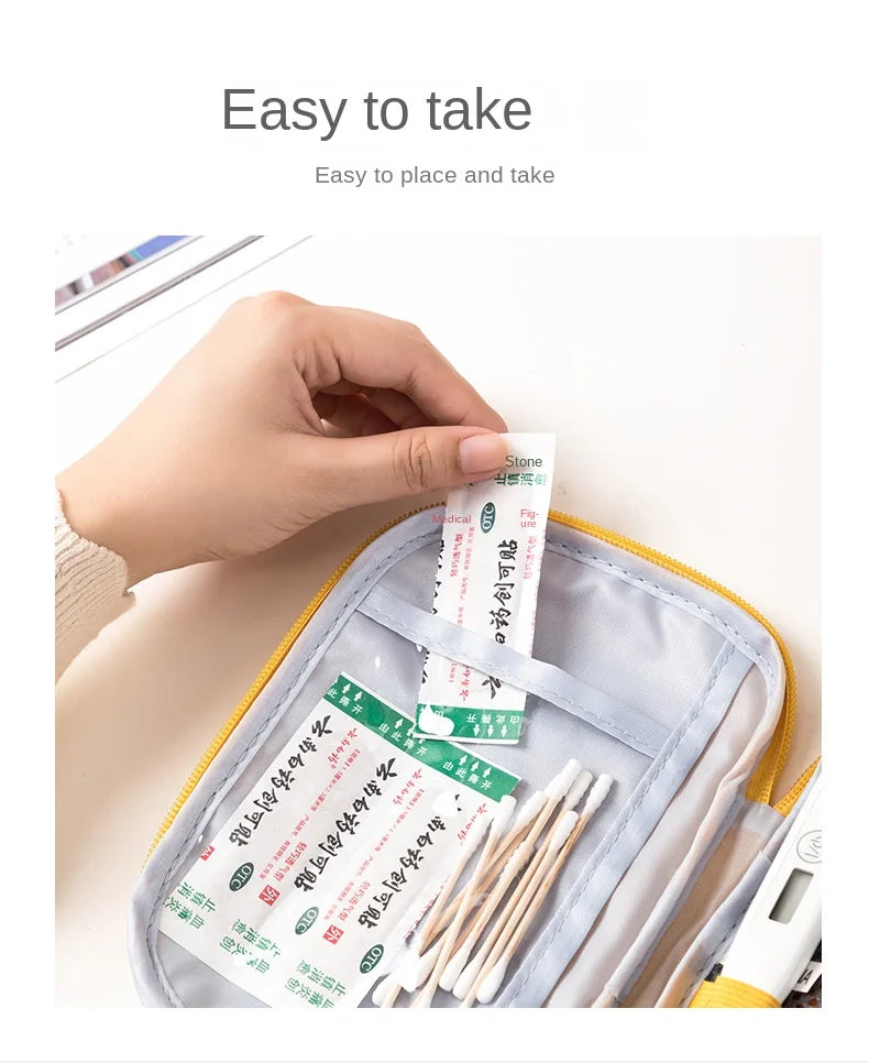 3 Pcs/set Portable Medical Storage Bag Camping Emergency First Aid Kit Organizer Home Outdoor Travel Bag