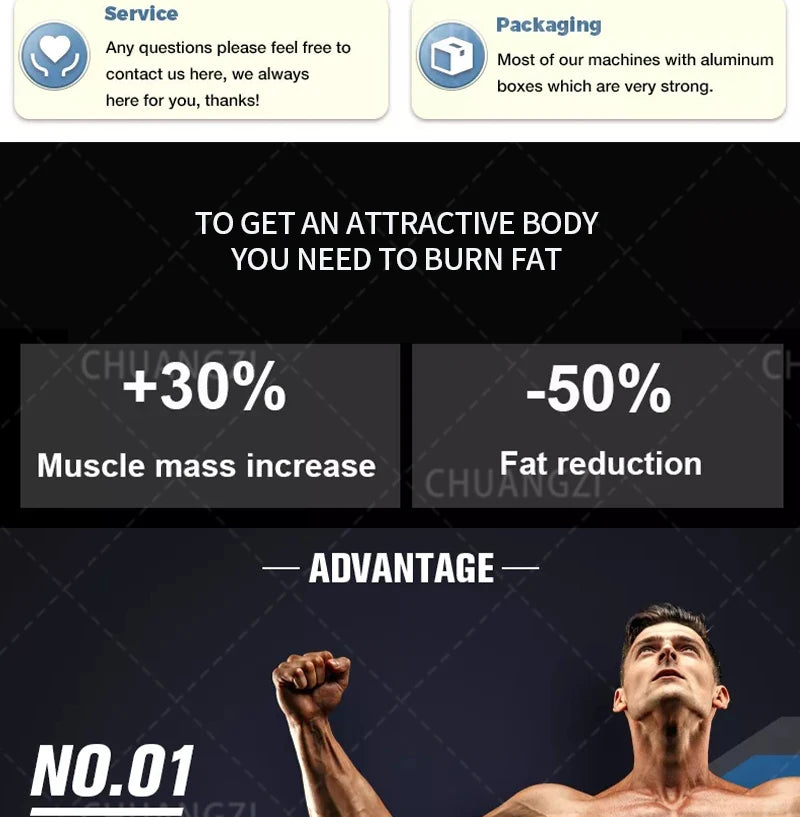 Professional EMSZERO Sculpting NEO RF Machine EMS Body Slimming HI-EMT PRO Muscle Stimulation Fat Removal