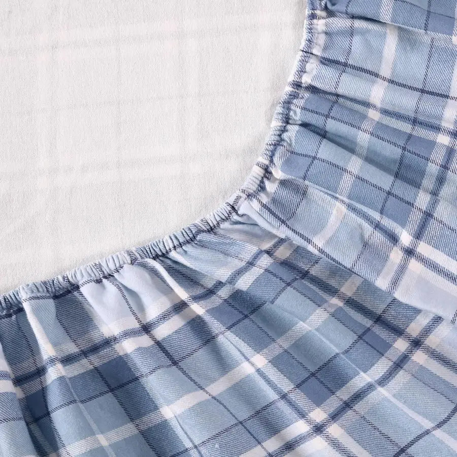 Flannel Sheets Queen Size, AntiPilling amp Wrinkle Resistant Cotton, Touchably Soft for AllSeason Comfort Bed Sheets with Matchi